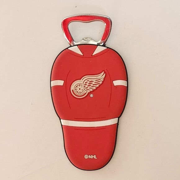 MOLSON CANADIAN DETROIT RED WINGS BOTTLE OPENER NHL - Picture 1 of 2